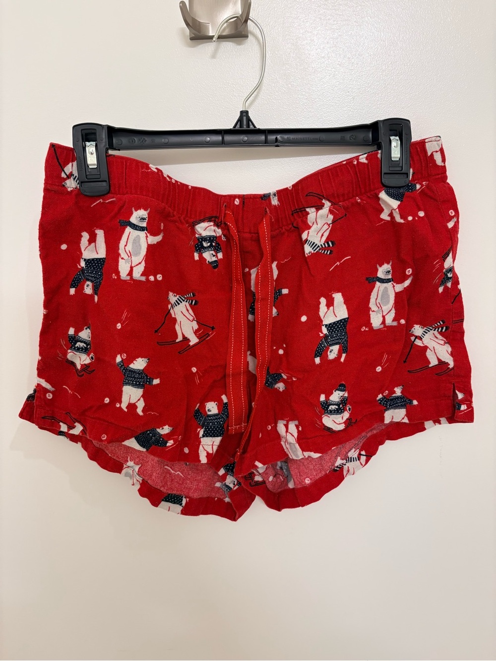 Old Navy Red Polar Bear Print Athletic Lounge Shorts - Women
